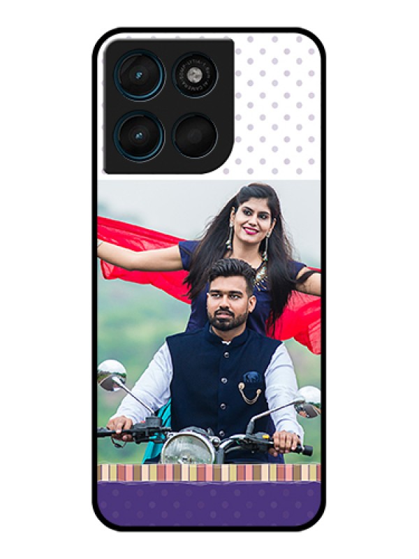 Custom Motorola Moto G67 Power Custom Glass Phone Case - Cute Family Design