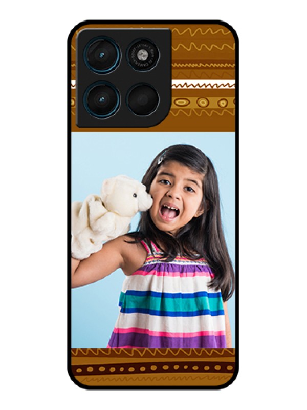 Custom Motorola Moto G67 Power Custom Glass Phone Case - Friends Picture Upload Design