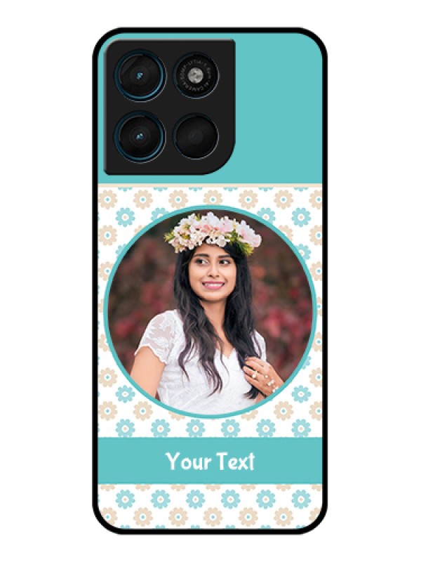 Custom Motorola Moto G67 Power Custom Glass Phone Case - Beautiful Flowers Design