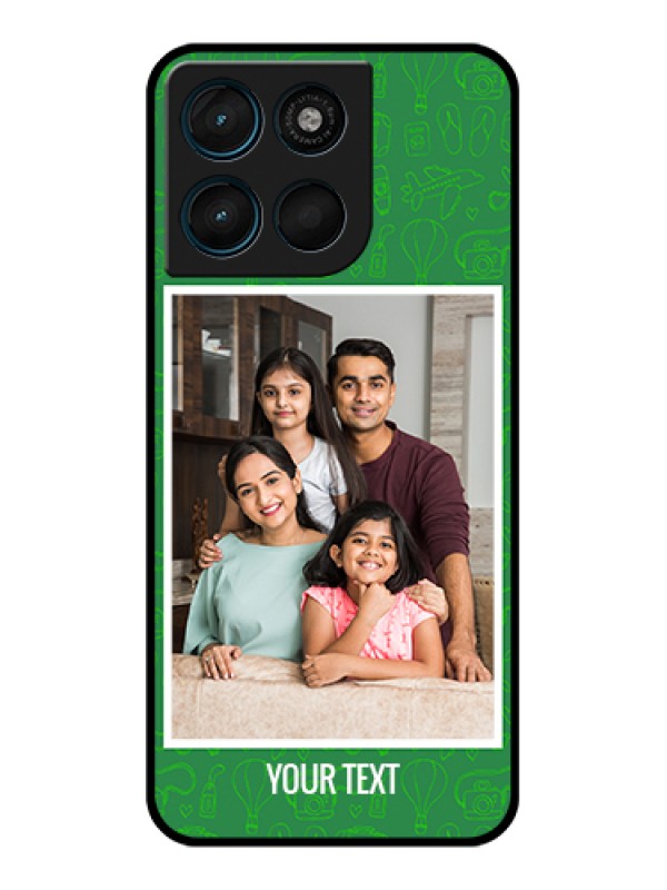 Custom Motorola Moto G67 Power Custom Glass Phone Case - Picture Upload Design