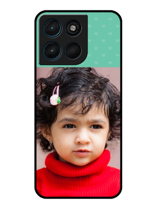 Custom Motorola Moto G67 Power Custom Glass Phone Case - Lovers Picture Design