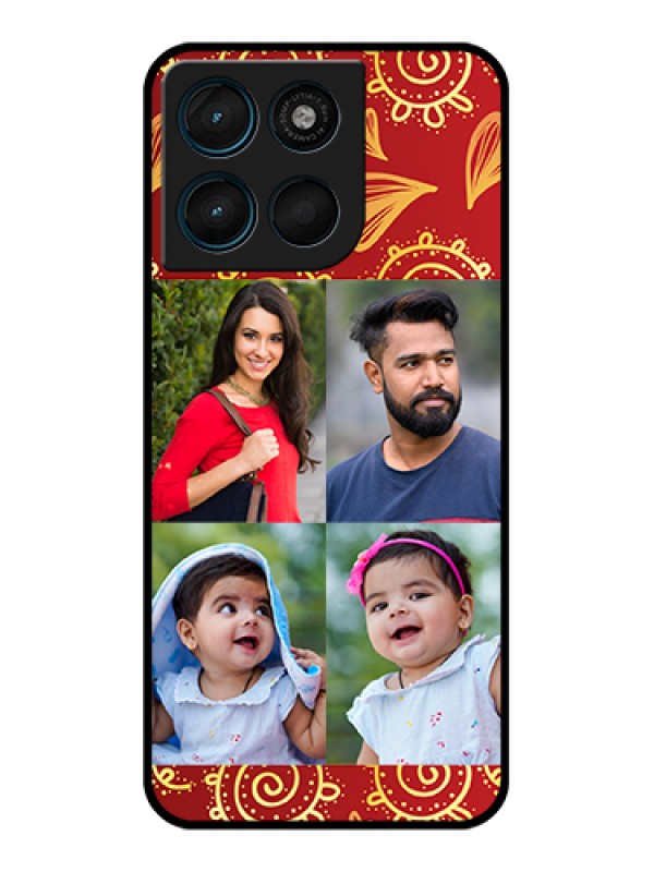Custom Motorola Moto G67 Power Custom Glass Phone Case - 4 Image Traditional Design