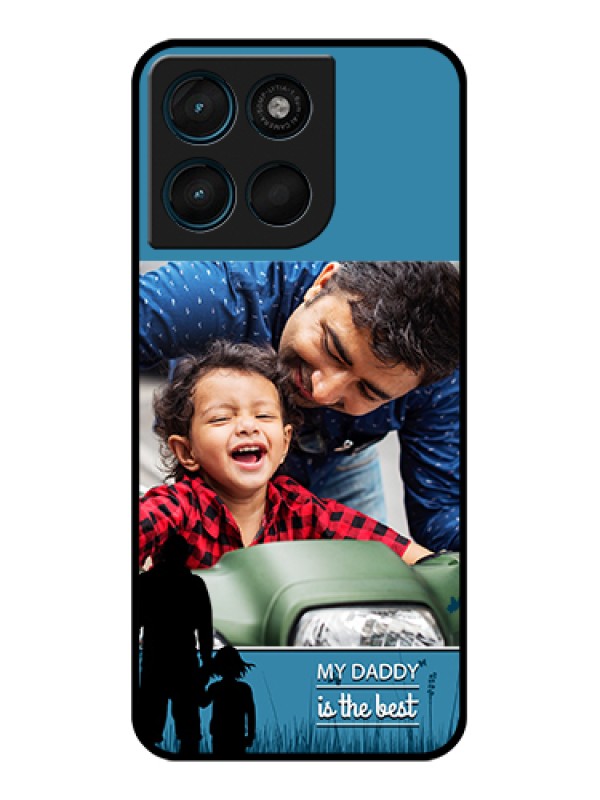 Custom Motorola Moto G67 Power Custom Glass Phone Case - Best Dad Design