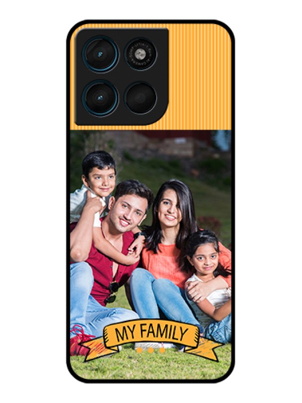 Custom Motorola Moto G67 Power Custom Glass Phone Case - My Family Design
