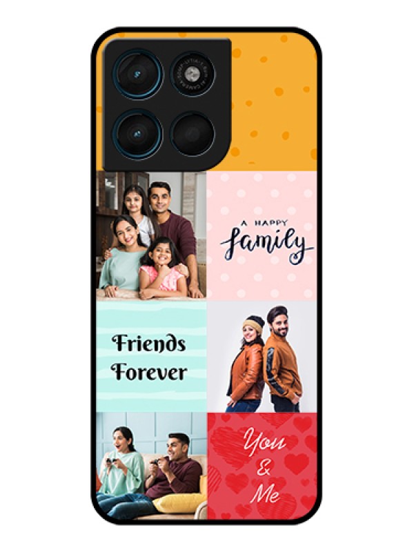 Custom Motorola Moto G67 Power Custom Glass Phone Case - Images With Quotes Design