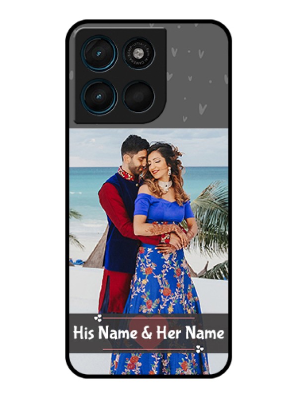 Custom Motorola Moto G67 Power Custom Glass Phone Case - Buy Love Design With Photo Online