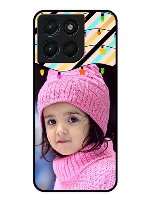 Custom Motorola Moto G67 Power Custom Glass Phone Case - Lights Hanging Design