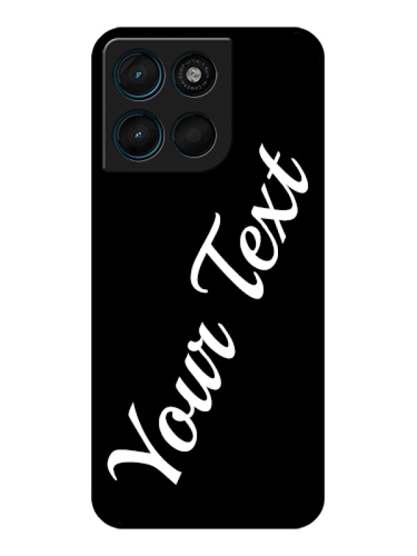 Custom Motorola Moto G67 Power Custom Glass Phone Case - With Your Name Design