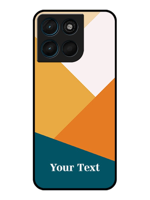 Custom Motorola Moto G67 Power Custom Glass Phone Case - Stacked Multi - Colour Design
