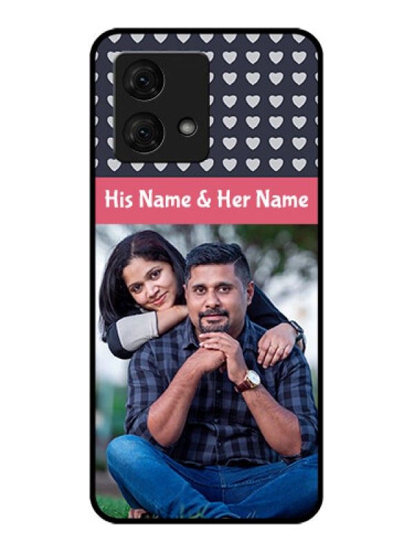 Custom Motorola Moto G84 5G Custom Glass Phone Case - Love Symbols Design