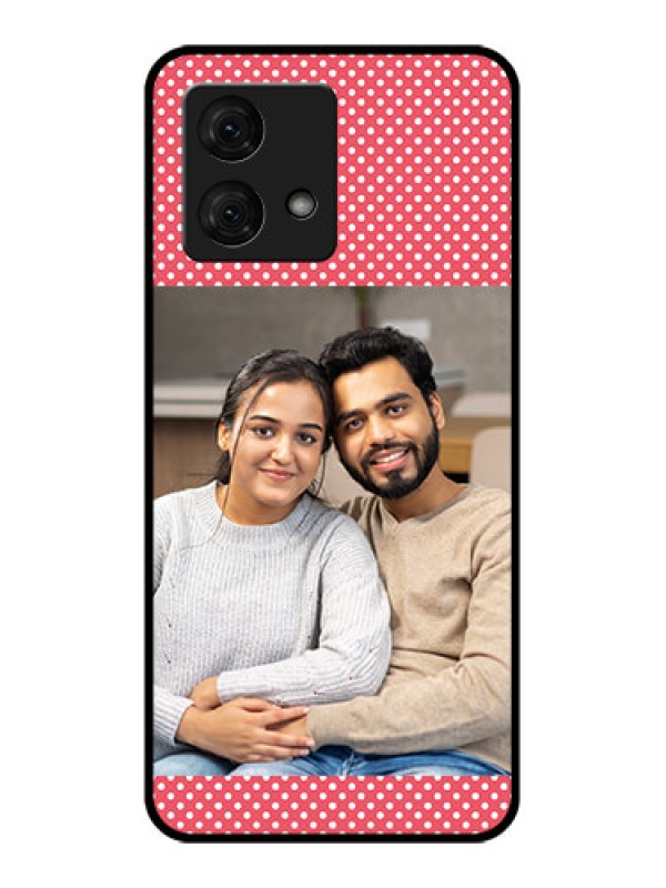 Custom Motorola Moto G84 5G Custom Glass Phone Case - White Dotted Design