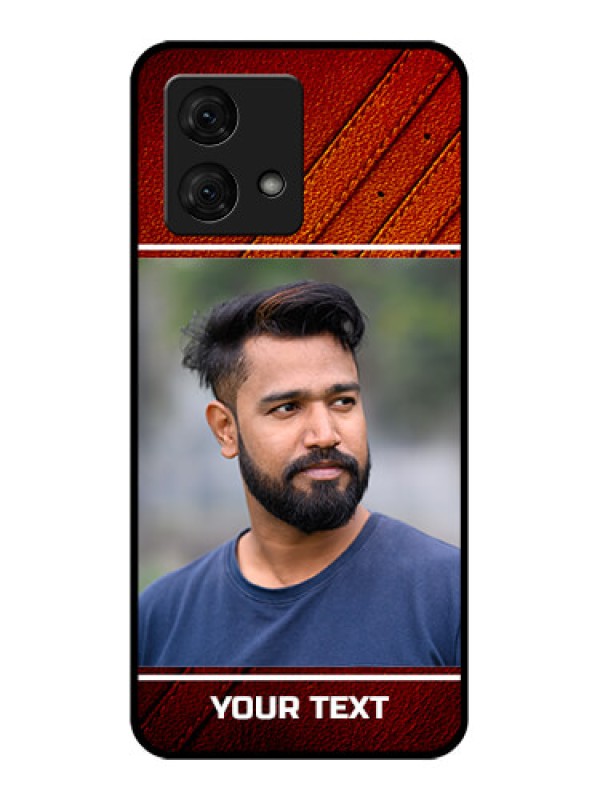Custom Motorola Moto G84 5G Custom Glass Phone Case - Leather Phone Case Design