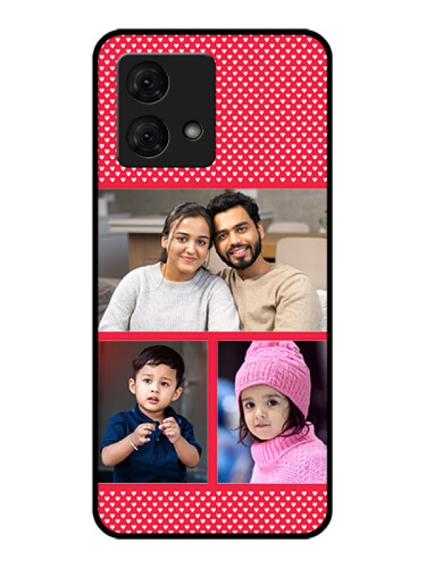 Custom Motorola Moto G84 5G Custom Glass Phone Case - Bulk Photo Upload Design