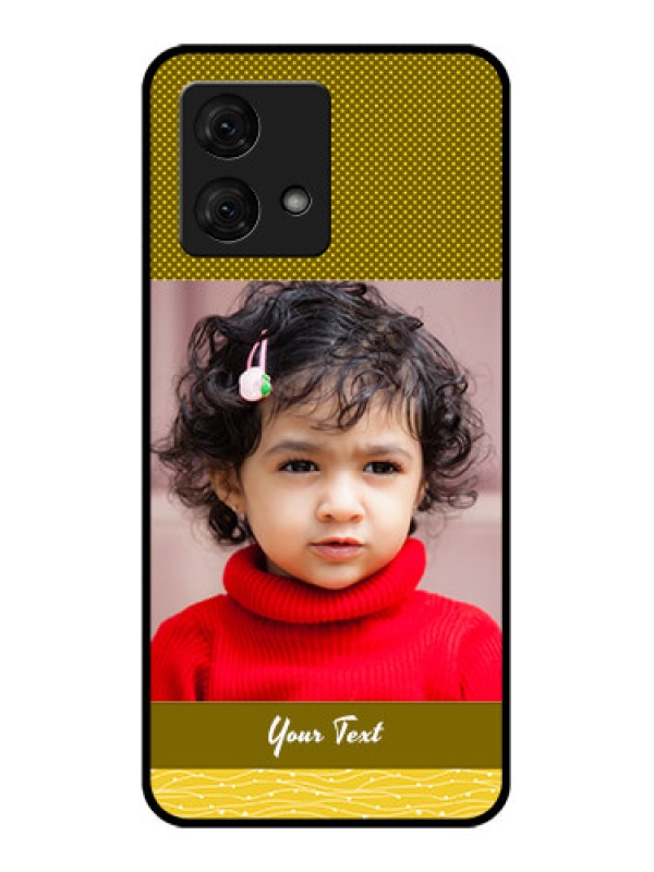 Custom Motorola Moto G84 5G Custom Glass Phone Case - Simple Green Color Design