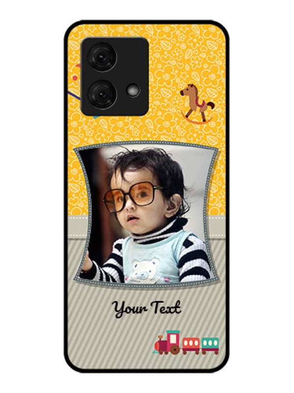 Custom Motorola Moto G84 5G Custom Glass Phone Case - Baby Picture Upload Design