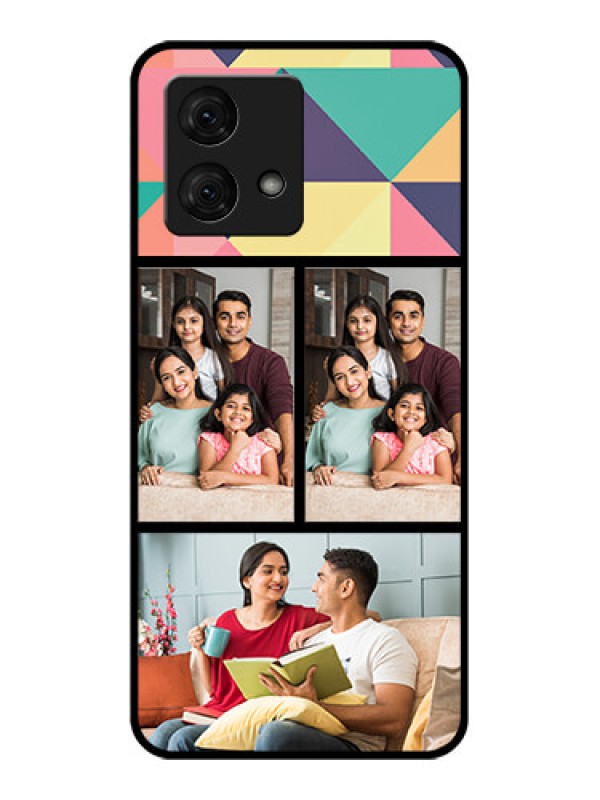 Custom Motorola Moto G84 5G Custom Glass Phone Case - Bulk Pic Upload Design