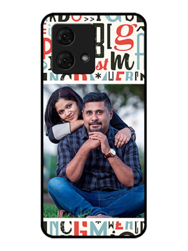 Custom Motorola Moto G84 5G Custom Glass Phone Case - Alphabet Design