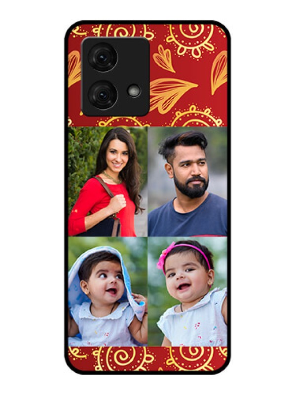 Custom Motorola Moto G84 5G Custom Glass Phone Case - 4 Image Traditional Design