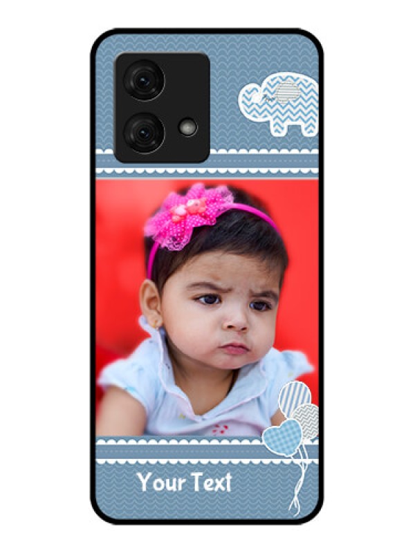 Custom Motorola Moto G84 5G Custom Glass Phone Case - With Kids Pattern Design