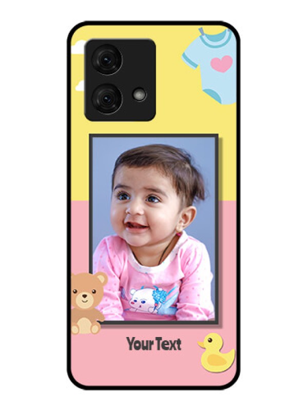 Custom Motorola Moto G84 5G Custom Glass Phone Case - Kids 2 Color Design