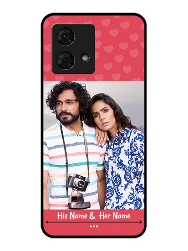 Custom Motorola Moto G84 5G Custom Glass Phone Case - Simple Love Design