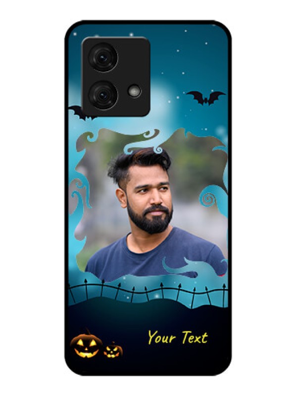 Custom Motorola Moto G84 5G Custom Glass Phone Case - Halloween Frame Design
