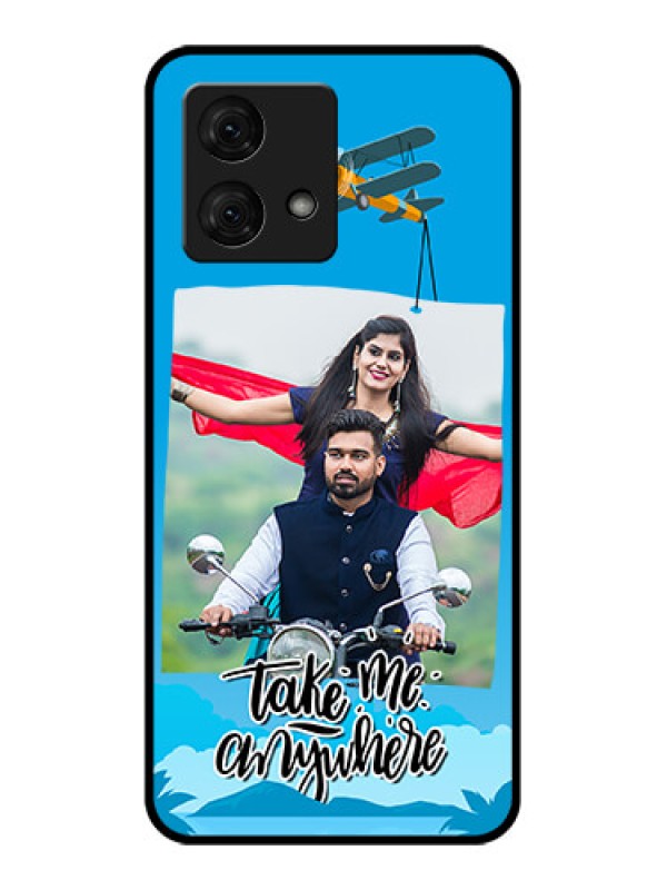 Custom Motorola Moto G84 5G Custom Glass Phone Case - Traveller Design
