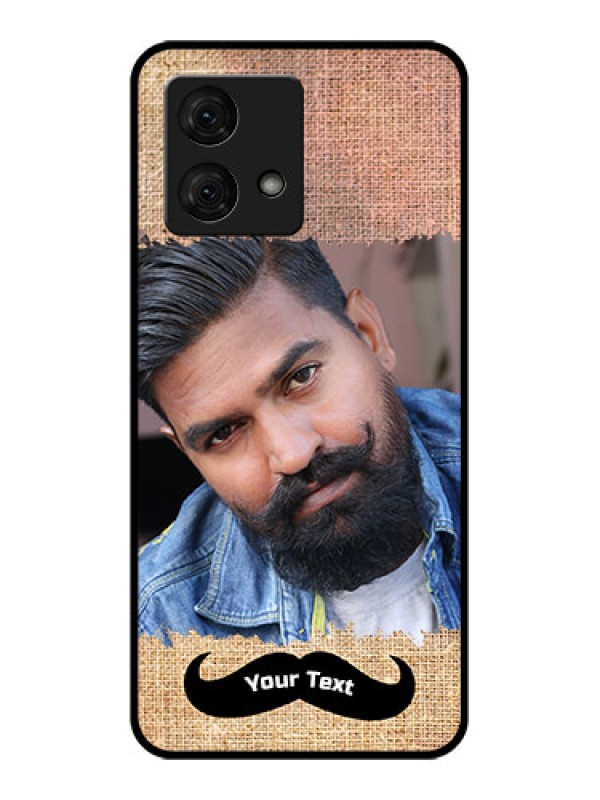 Custom Motorola Moto G84 5G Custom Glass Phone Case - With Texture Design