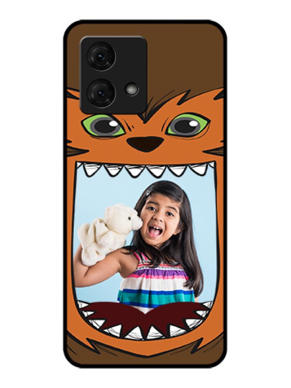 Custom Motorola Moto G84 5G Custom Glass Phone Case - Owl Monster Back Case Design