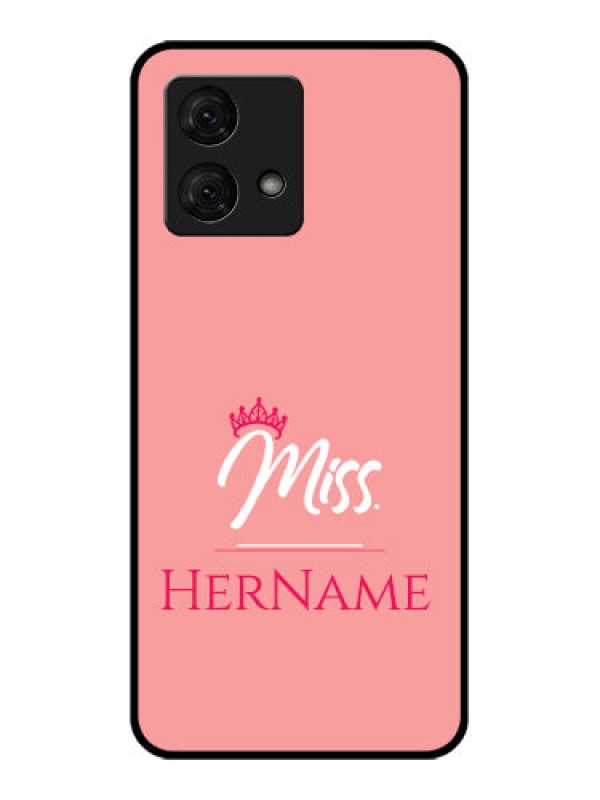 Custom Motorola Moto G84 5G Custom Glass Phone Case - Mrs With Name Design