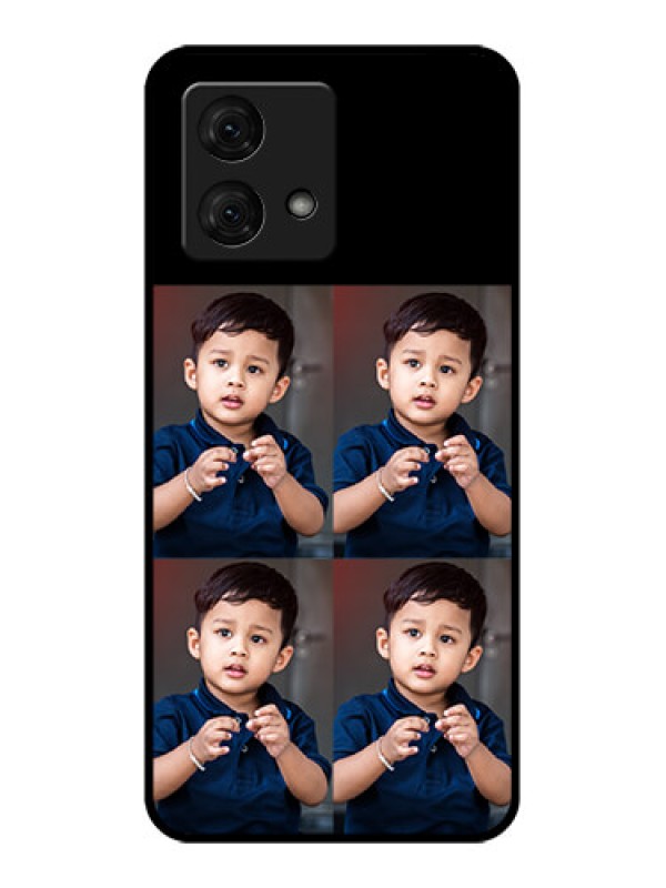 Custom Motorola Moto G84 5G Custom Glass Phone Case - 4 Image Holder Design