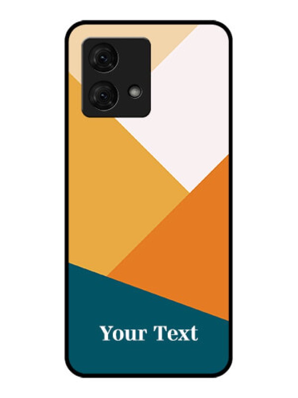 Custom Motorola Moto G84 5G Custom Glass Phone Case - Stacked Multi - Colour Design
