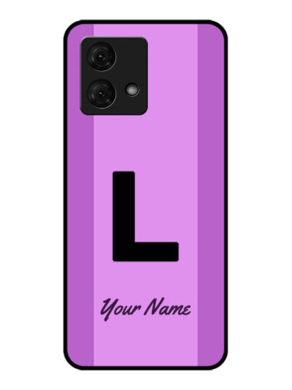 Custom Motorola Moto G84 5G Custom Glass Phone Case - Tricolor Custom Text Design