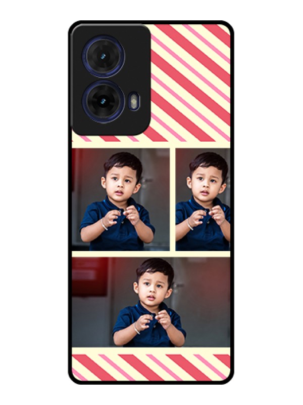 Custom Moto G85 5G Custom Glass Phone Case - Picture Upload Mobile Case Design