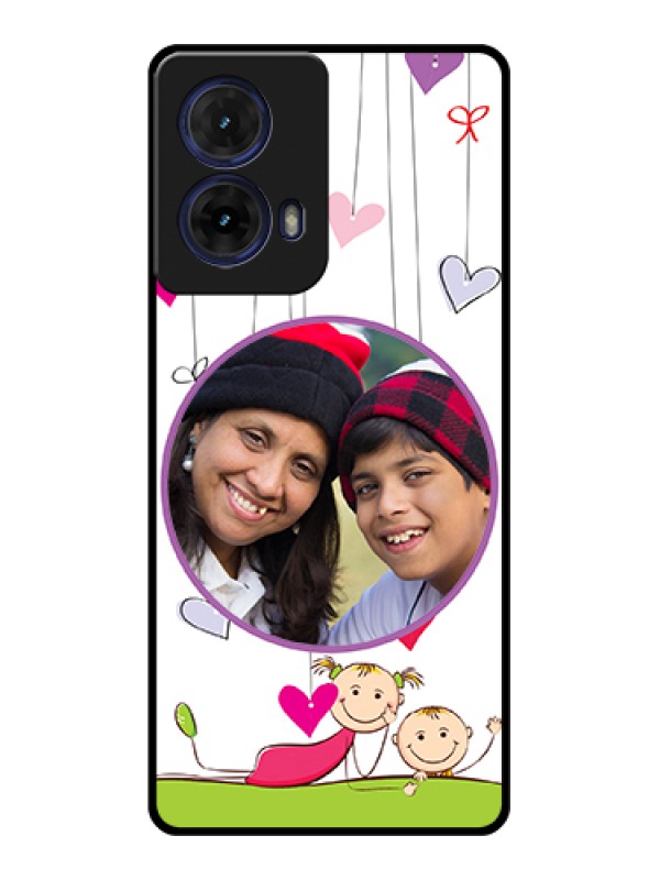 Custom Moto G85 5G Custom Glass Phone Case - Cute Kids Phone Case Design