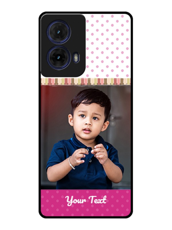 Custom Moto G85 5G Custom Glass Phone Case - Cute Girls Cover Design