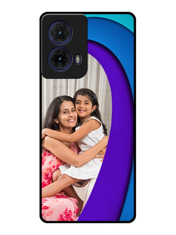 Custom Moto G85 5G Custom Glass Phone Case - Simple Pattern Design