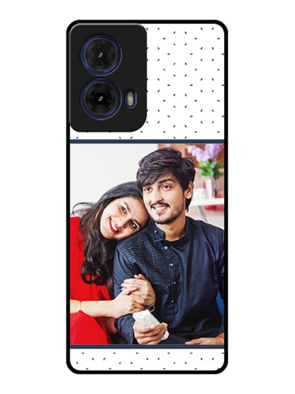 Custom Moto G85 5G Custom Glass Phone Case - Premium Dot Design