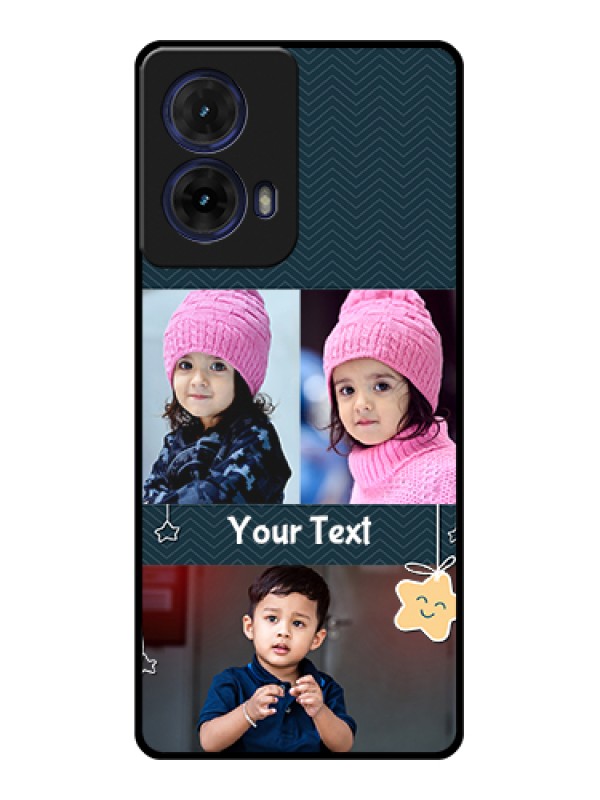 Custom Moto G85 5G Custom Glass Phone Case - Hanging Stars Design