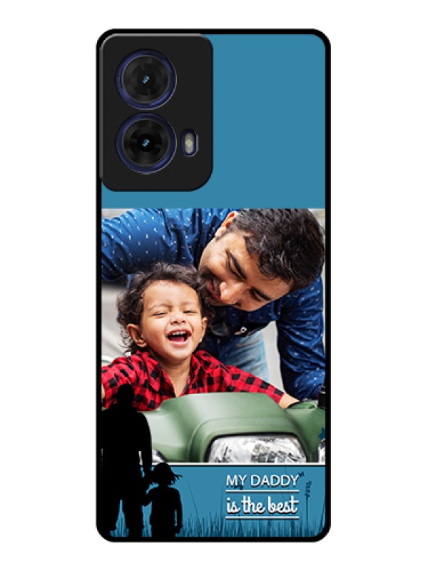Custom Moto G85 5G Custom Glass Phone Case - Best Dad Design