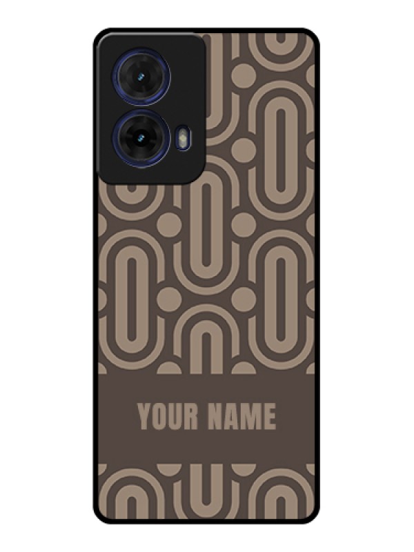Custom Moto G85 5G Custom Glass Phone Case - Captivating Zero Pattern Design