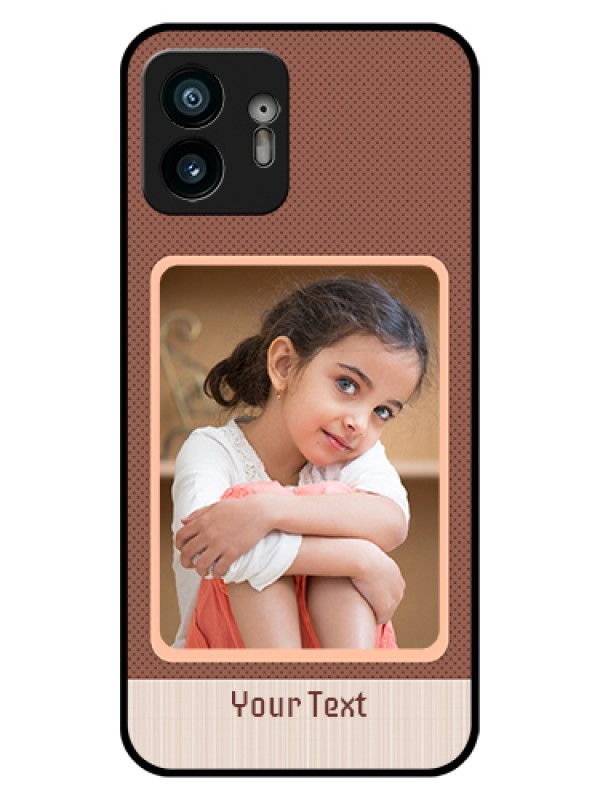 Custom Nothing Phone 2 Custom Glass Phone Case - Simple Pic Upload Design