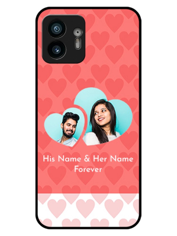 Custom Nothing Phone 2 Custom Glass Phone Case - Couple Pic Upload Design