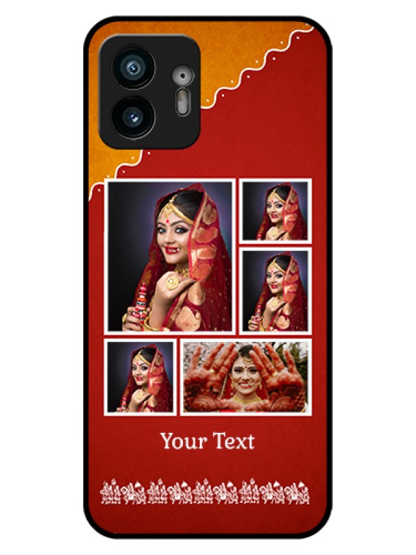 Custom Nothing Phone 2 Custom Glass Phone Case - Wedding Pic Upload Design