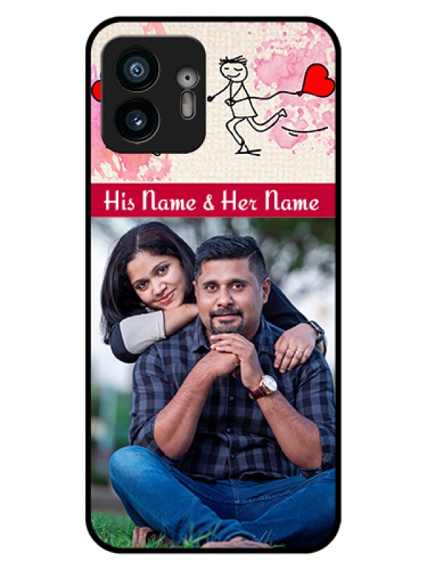 Custom Nothing Phone 2 Custom Glass Phone Case - You And Me Case Design