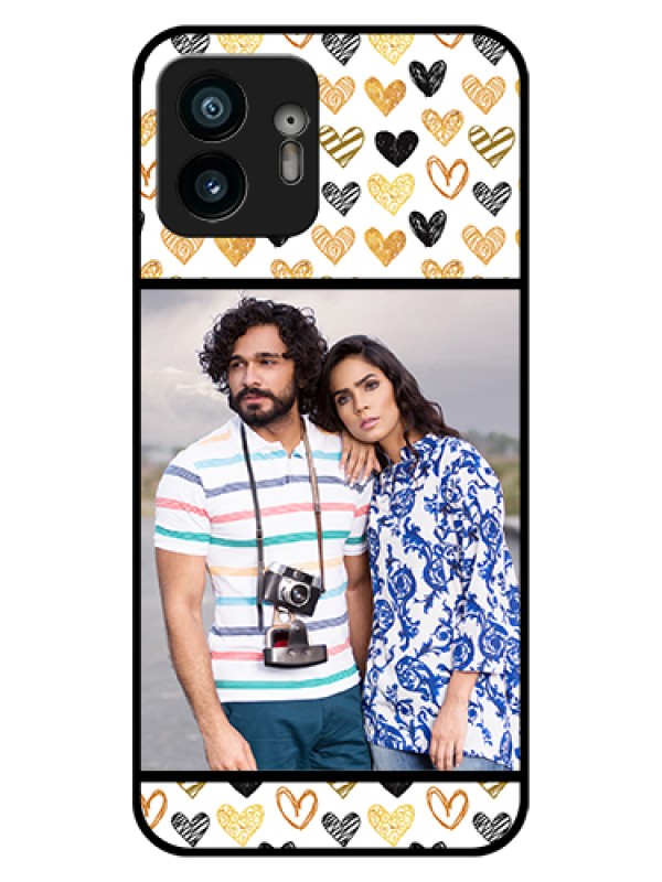 Custom Nothing Phone 2 Custom Glass Phone Case - Love Symbol Design