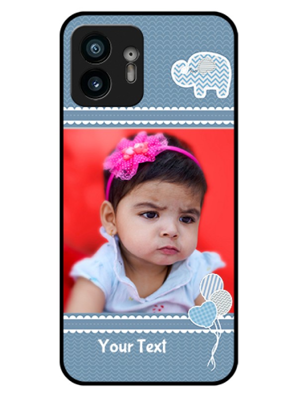 Custom Nothing Phone 2 Custom Glass Phone Case - With Kids Pattern Design