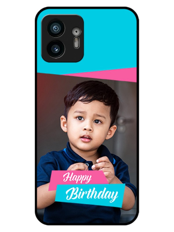 Custom Nothing Phone 2 Custom Glass Phone Case - Image Holder With 2 Color Design