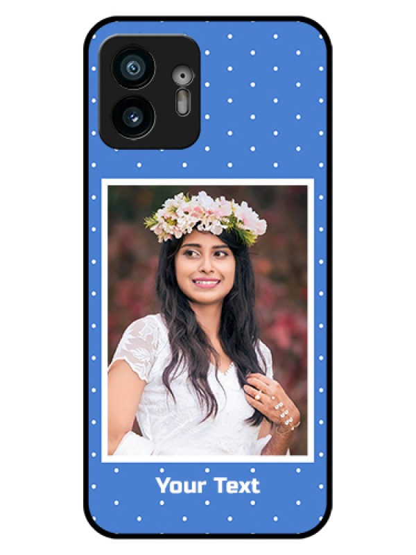 Custom Nothing Phone 2 Custom Glass Phone Case - Polka Dots Design