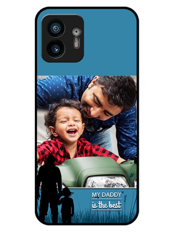 Custom Nothing Phone 2 Custom Glass Phone Case - Best Dad Design